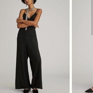 ANTHROPOLOGIE NWT Hutch Sweetheart Wide-Leg Jumpsuit Size S.